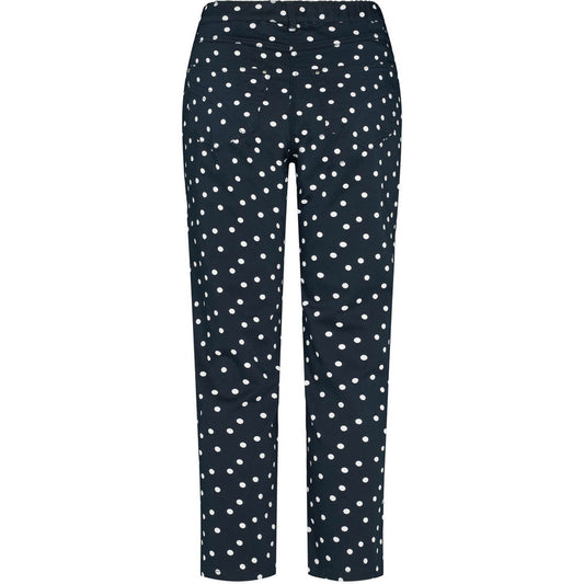 Hannah Regular - Extra kort längd 70 cm - Marinblå med vita prickar