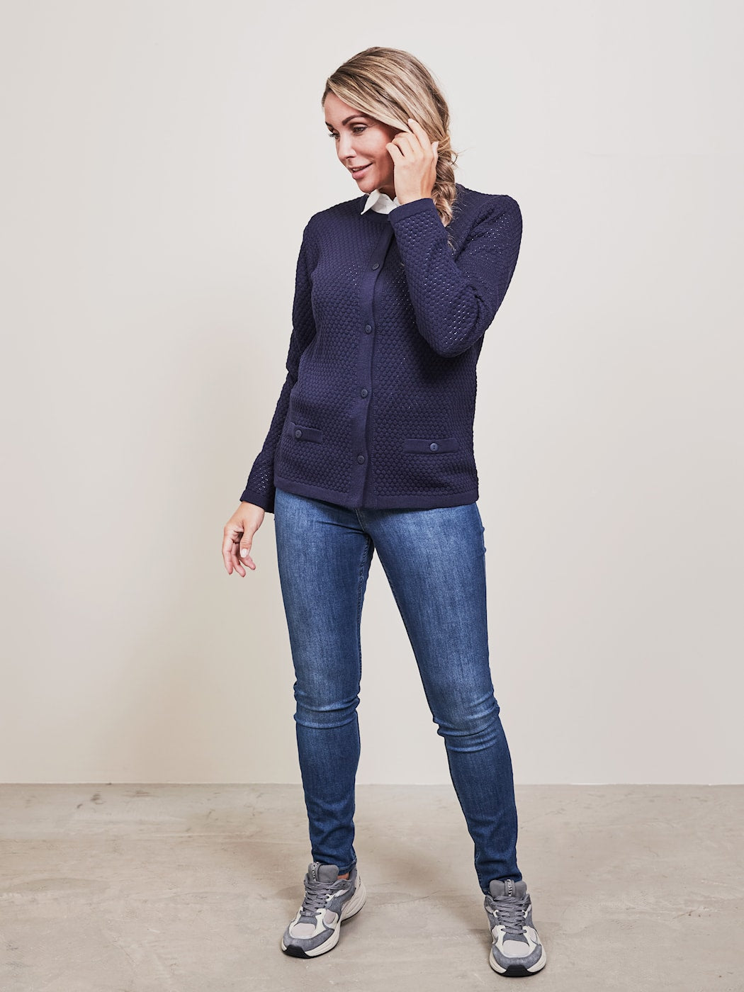 Laura kofta, marinblå