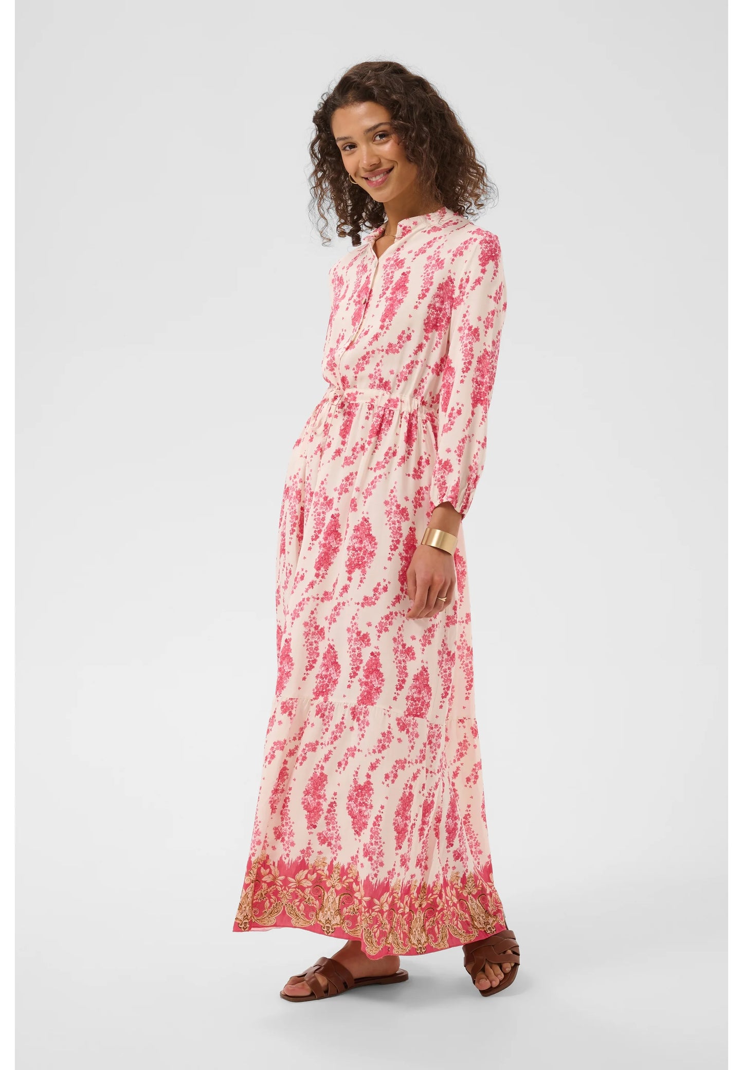 Maxi klänning Alora Pink Flower