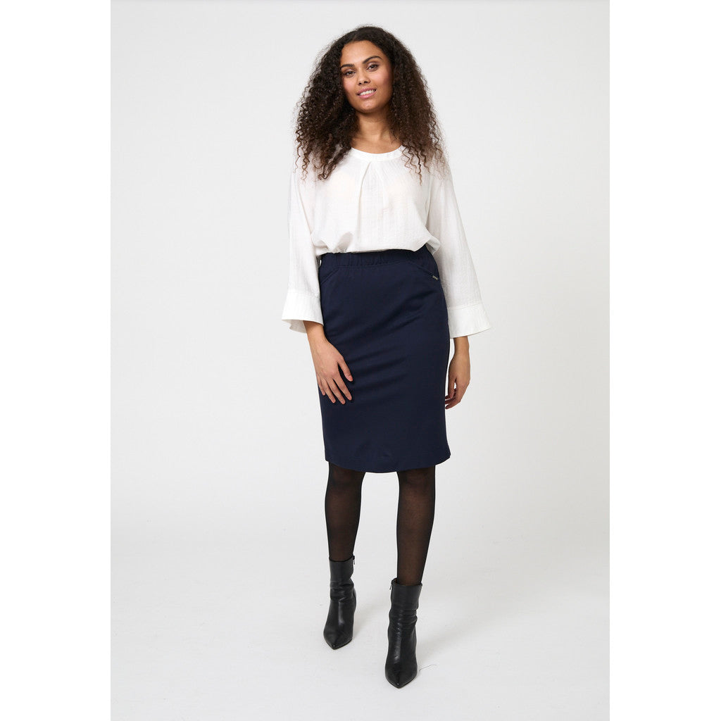 Klassisk kjol Nikola, marinblå