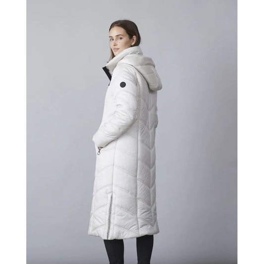 Kelly lång vinterjacka, vit