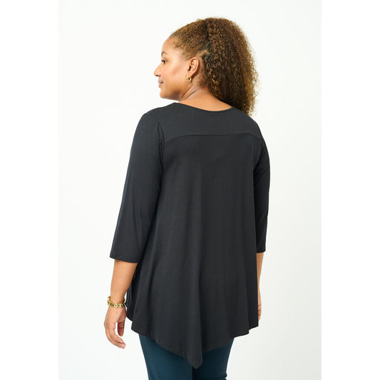 Svart V-ringadd topp