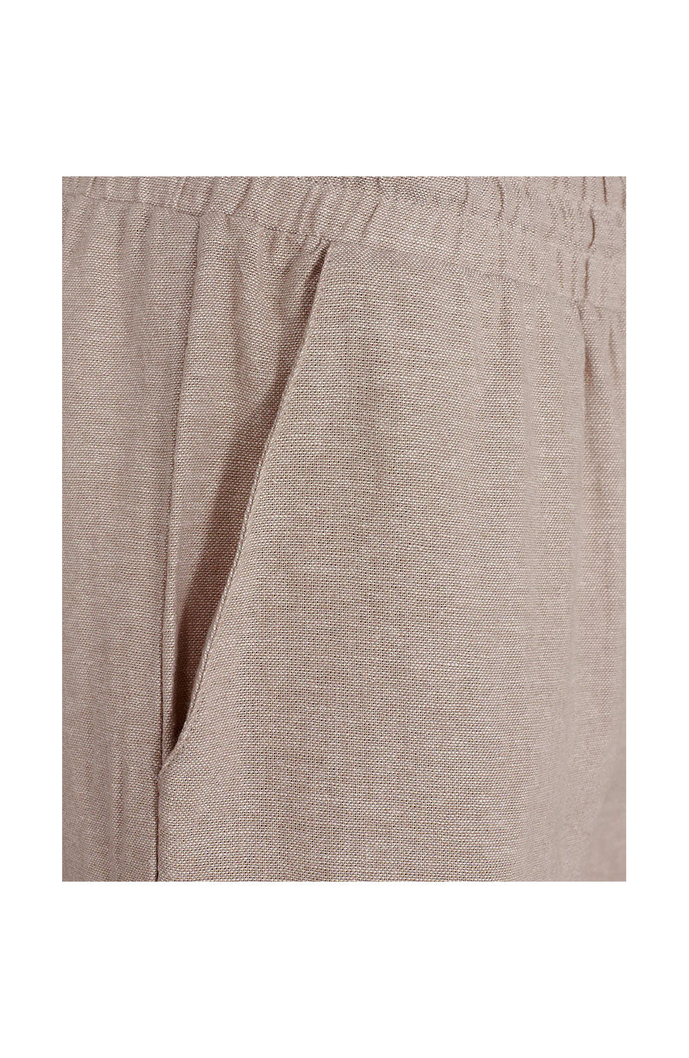 FQLAVA-PANTS - Linnebyxor Sand Melange