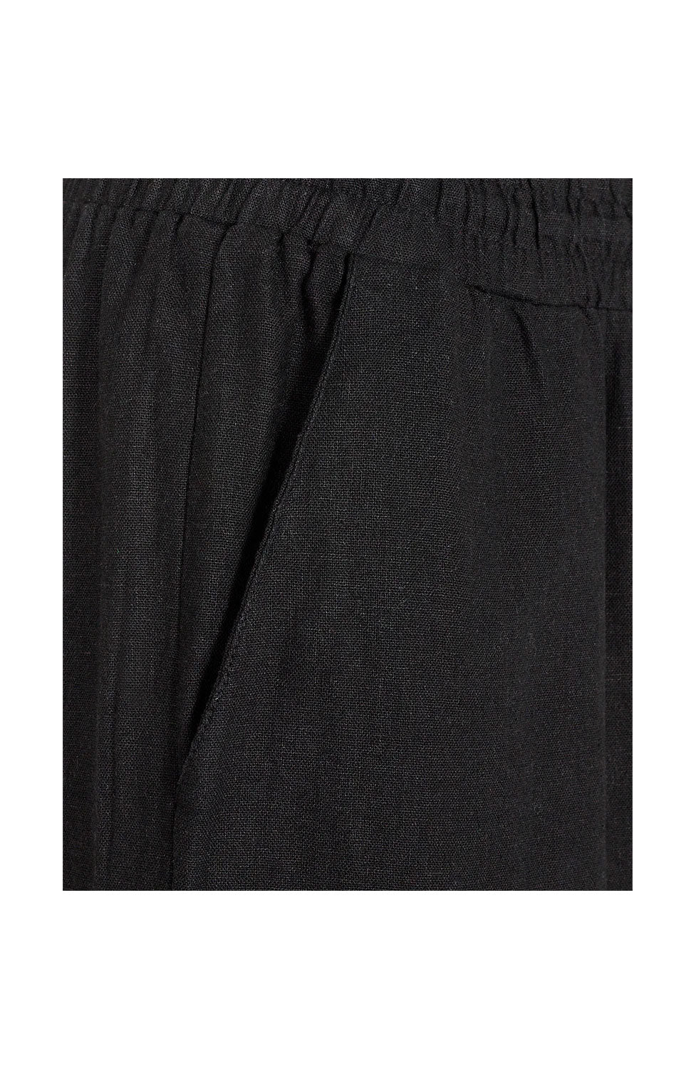 FQLAVA-PANTS - Linnebyxor Black