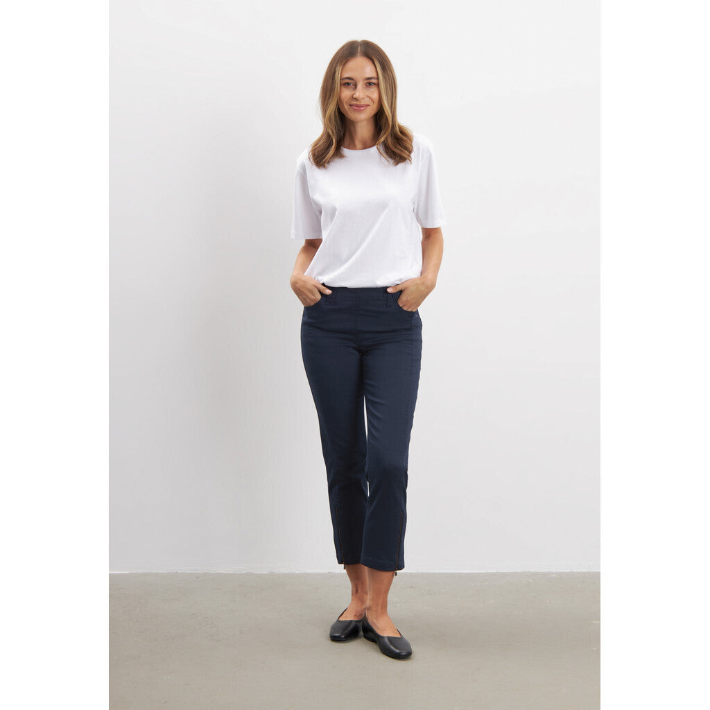 Mirakelbyxa Piper crop marinblå