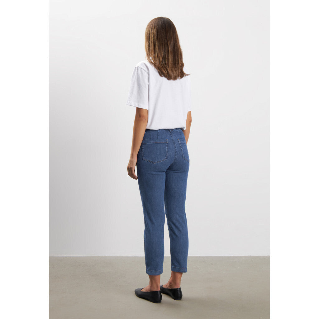 Mirakelbyxa Piper crop denim