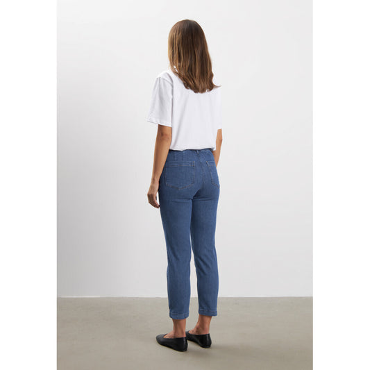 Mirakelbyxa Piper crop denim