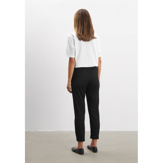 Mirakelbyxa Piper crop svart denim