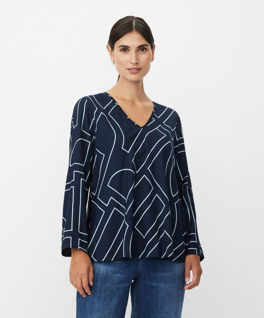 Kala blus, marinblå