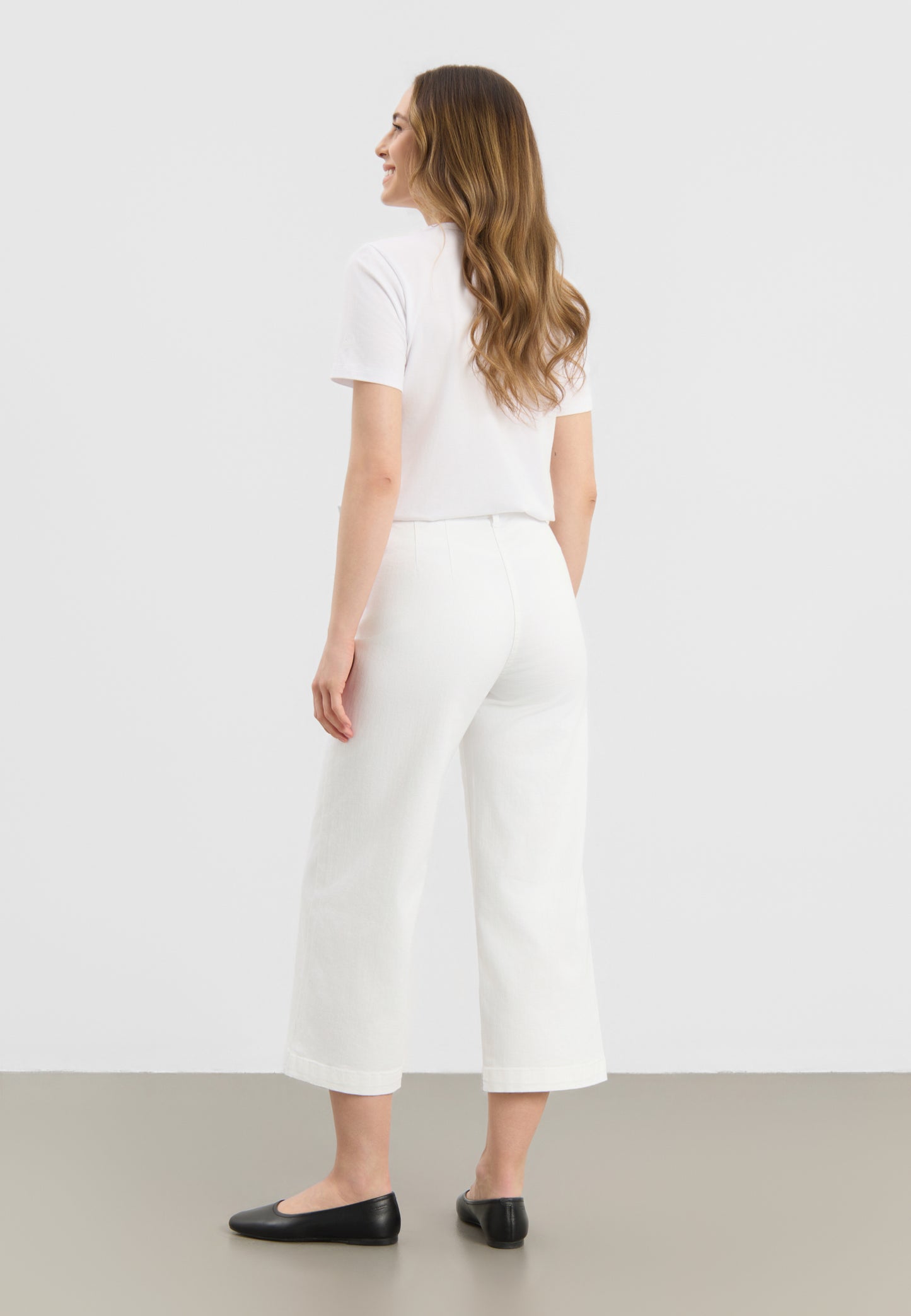 Mirakelbyxa Donna 7/8 dels längd LIMITED EDITION vit bomull
