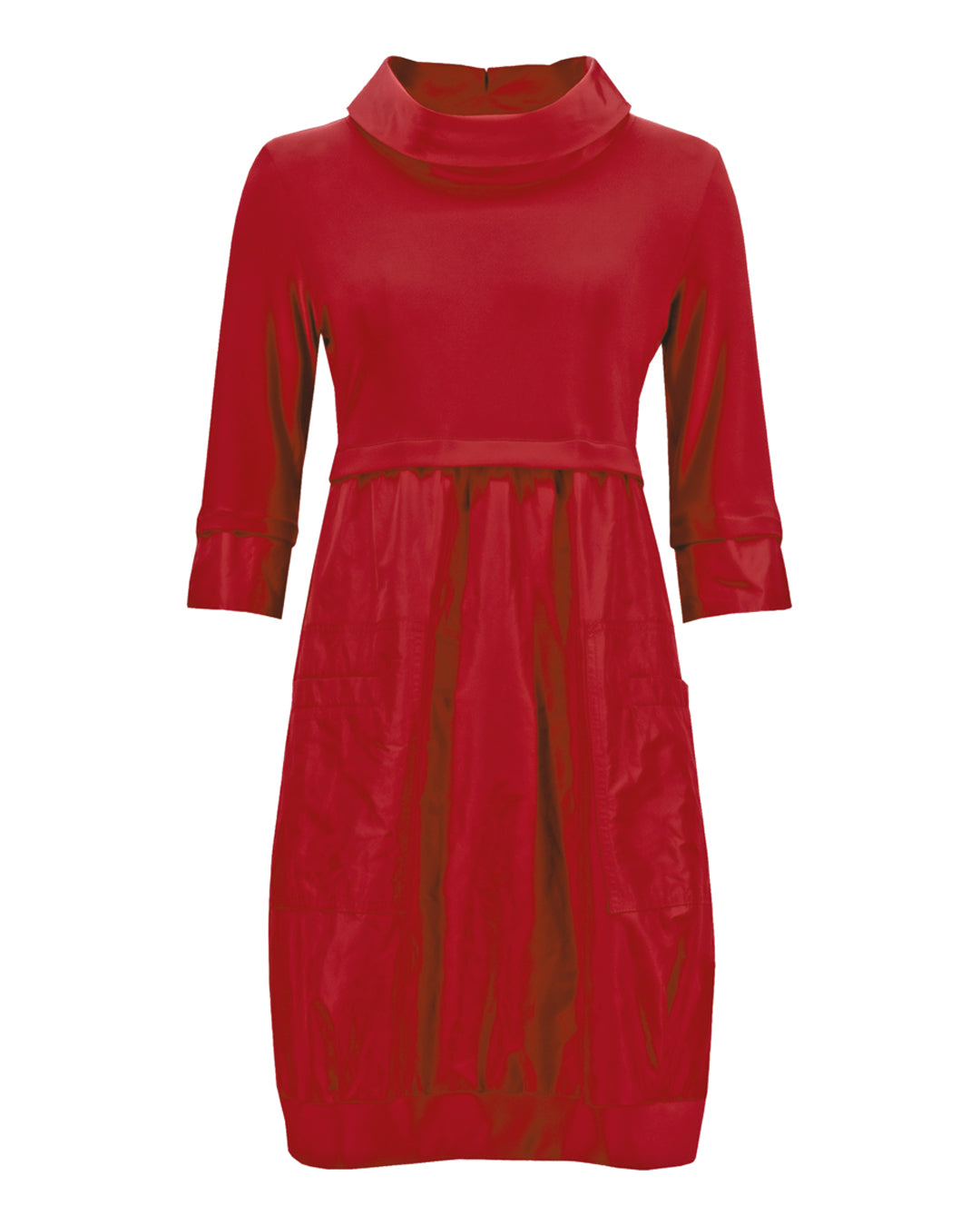 Kokongklänning röd