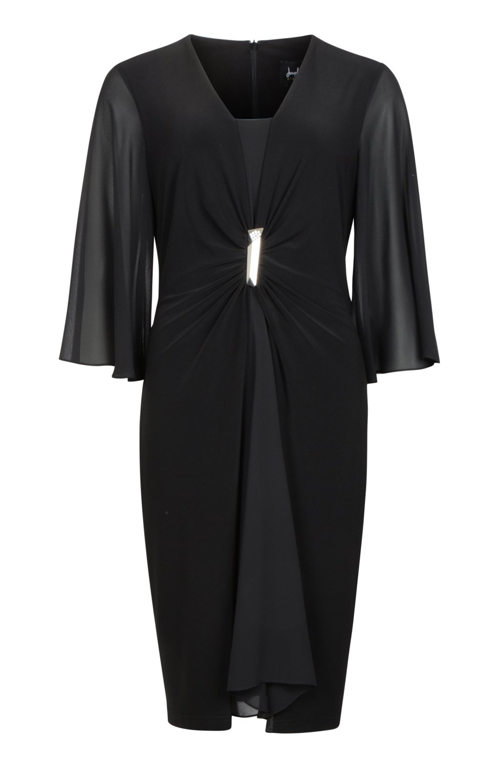 Festlig Klänning med silver spänne fram