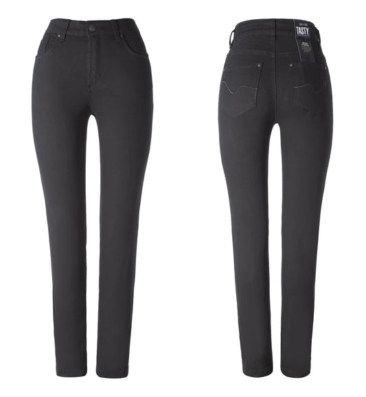 Lift fit jeans Torino i stretch denim, svart