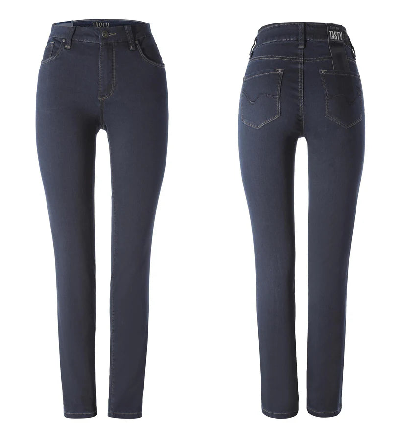 Lift fit jeans Rimini i stretch denim, blå
