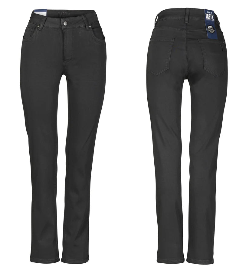 Lift fit jeans Monti i  stretch denim, svart