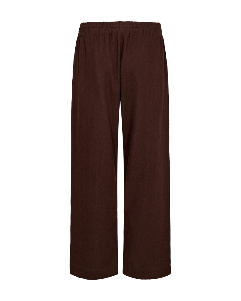 FQLAVA-PANTS - Linnebyxor Coffee Bean