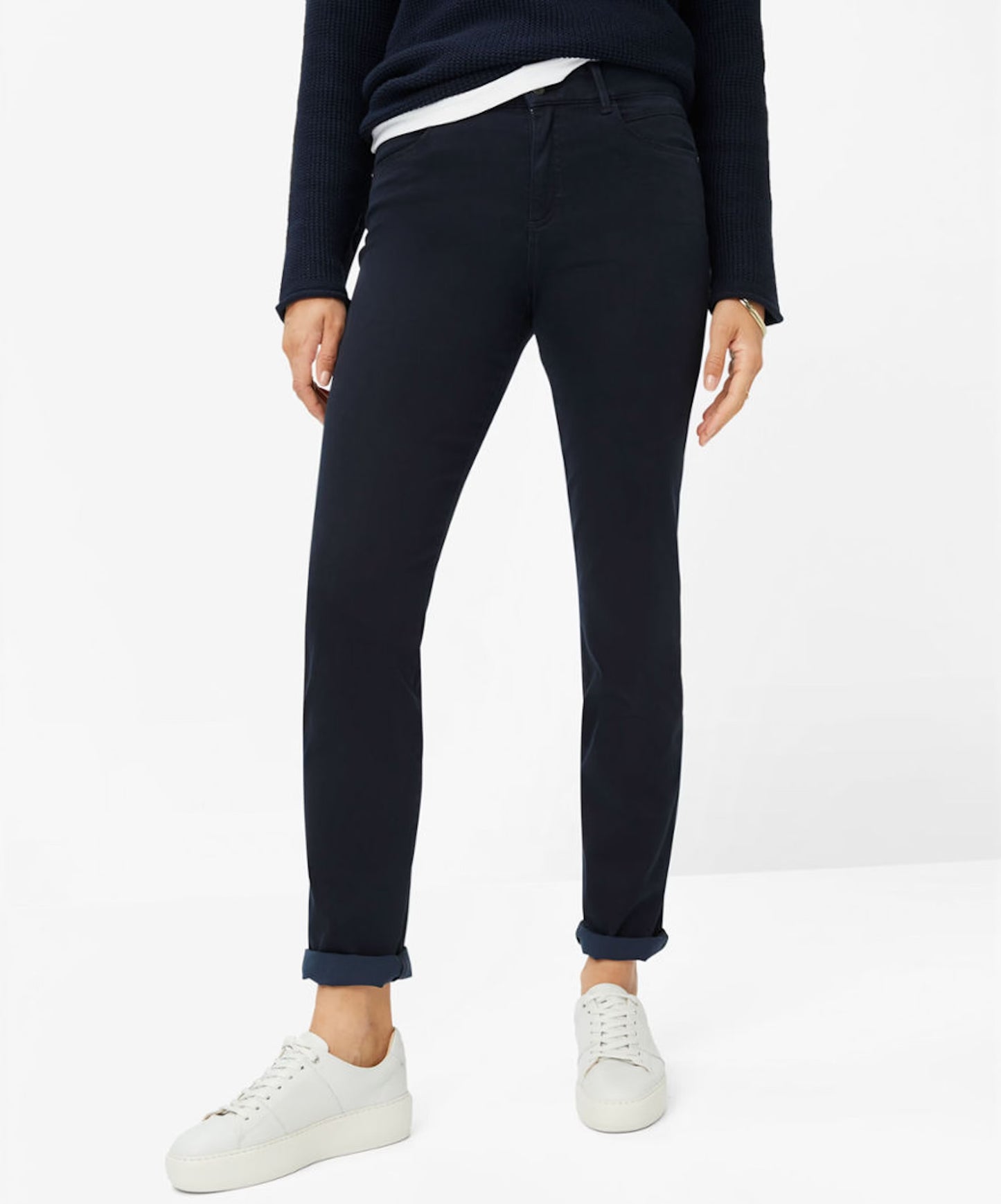 Vinterbyxa slim marinblå