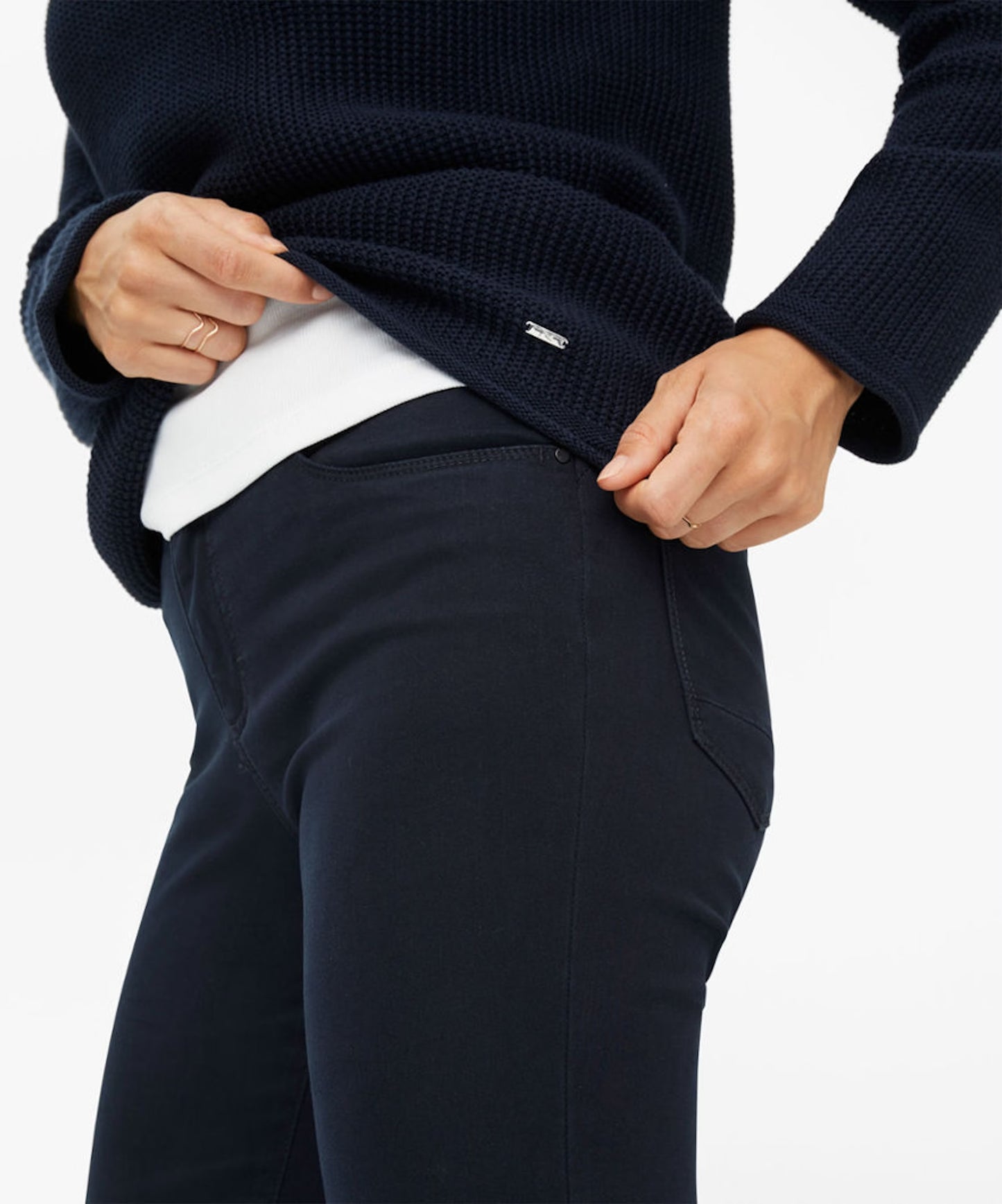 Vinterbyxa slim marinblå