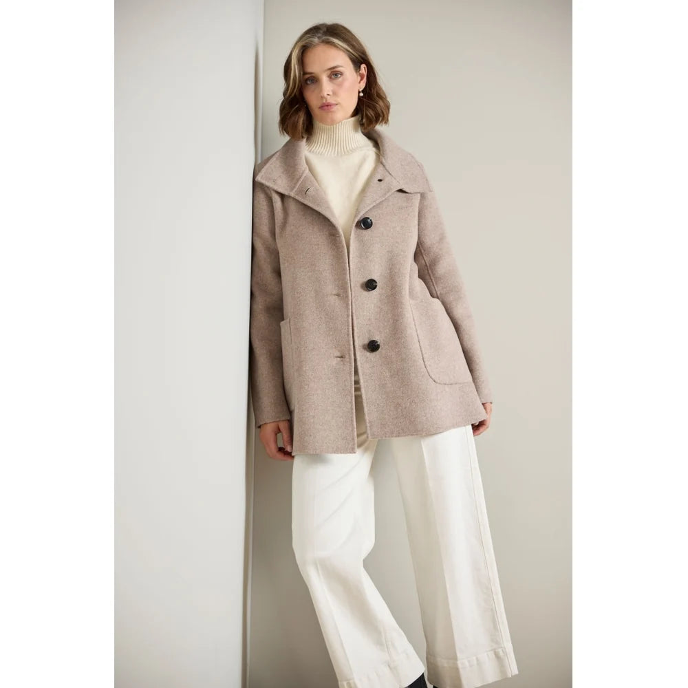 Beige ullkappa Oline