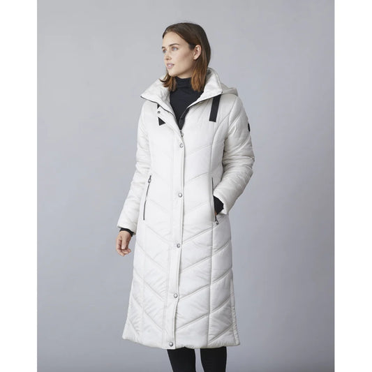 Kelly lång vinterjacka, vit
