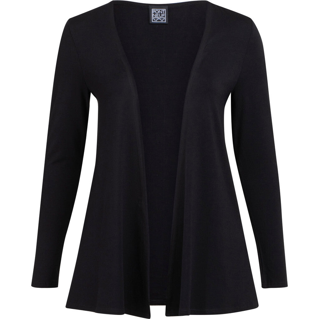 Svart kofta med knappar baktill