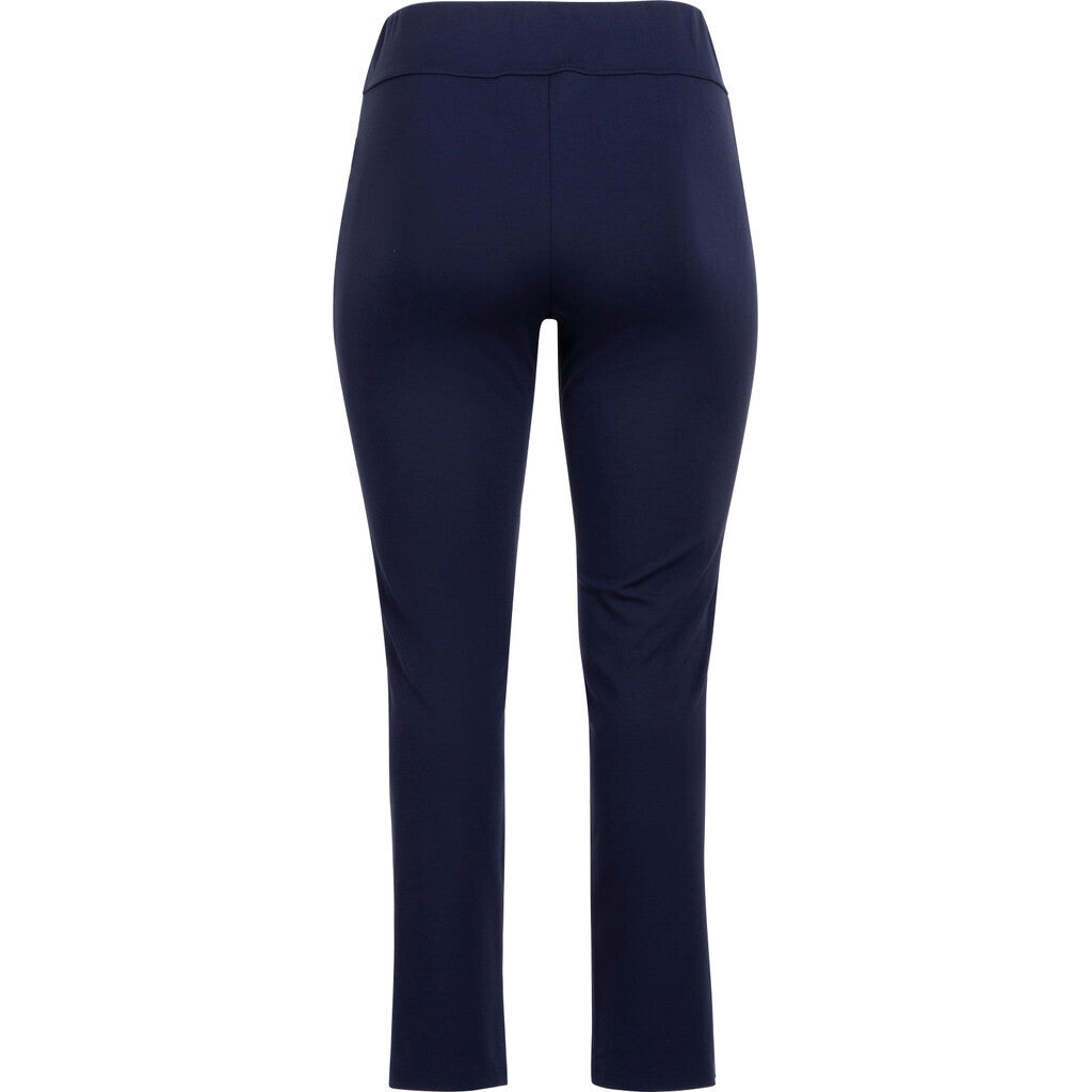 Marinblå byxor med resår i midjan