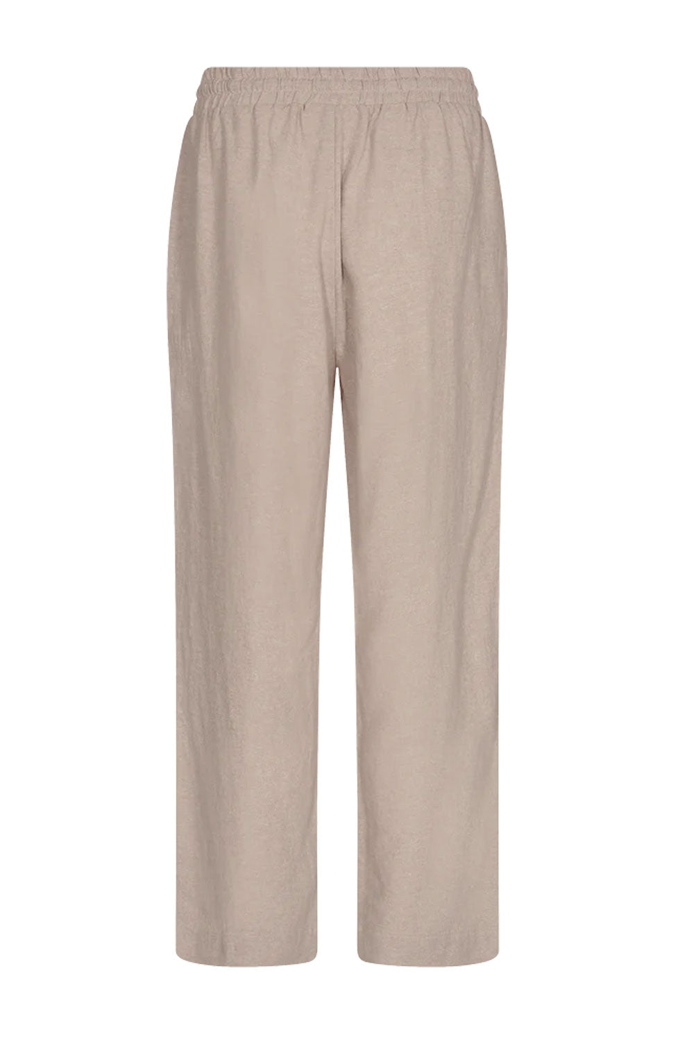 FQLAVA-PANTS - Linnebyxor Sand Melange