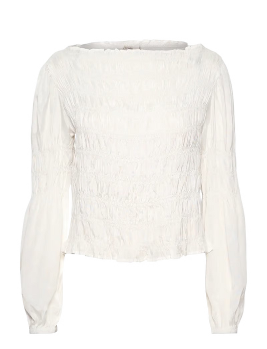 Henva smock blus, vit